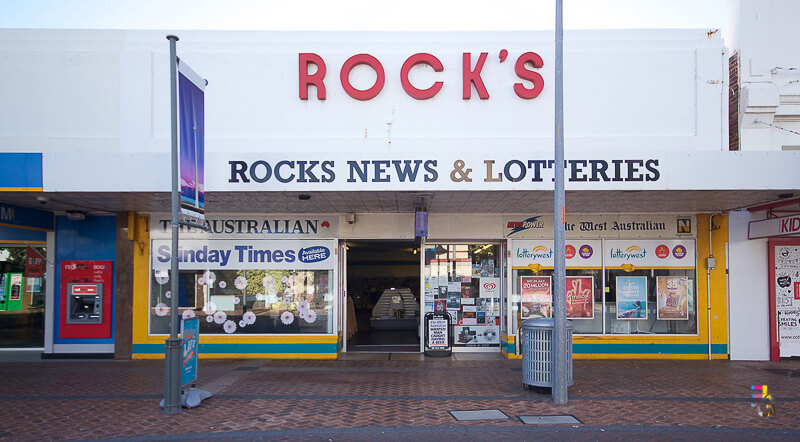 Those Little Shop Fronts - Rocks Newsagency Geraldton Photo